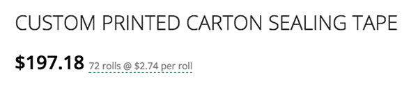 Instant Price Quote on Custom Printed Tape