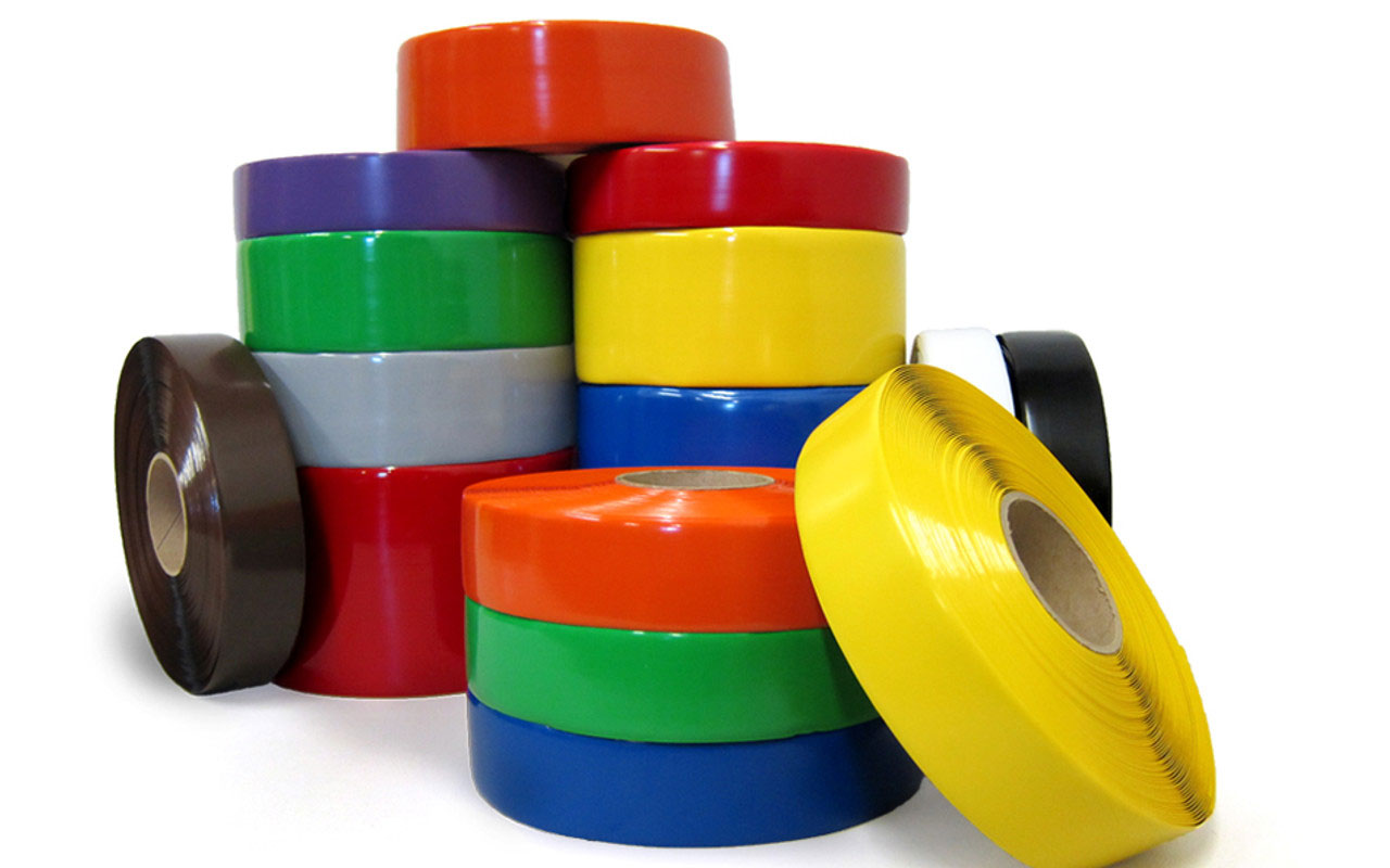 Vynil Floor tape uses at trade shows and expo's.