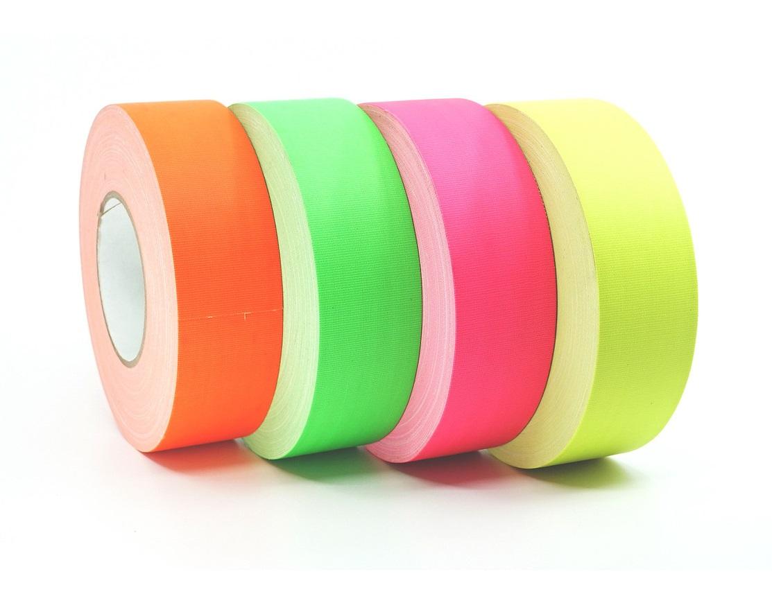Fluorescent Gaffer tape from Tape Jungle.